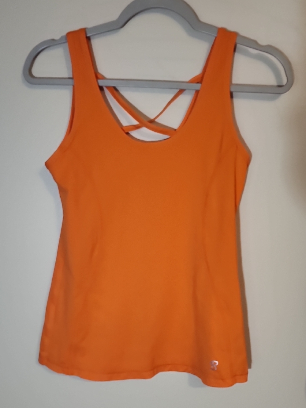 Sofibella Orange Tank Top with Strappy Back Size S